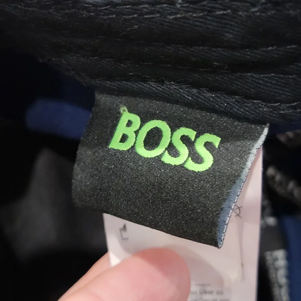 Hugo Boss Hat Strap Back Blue Spell Out One Size